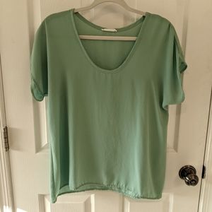 Sheer Teal Blouse